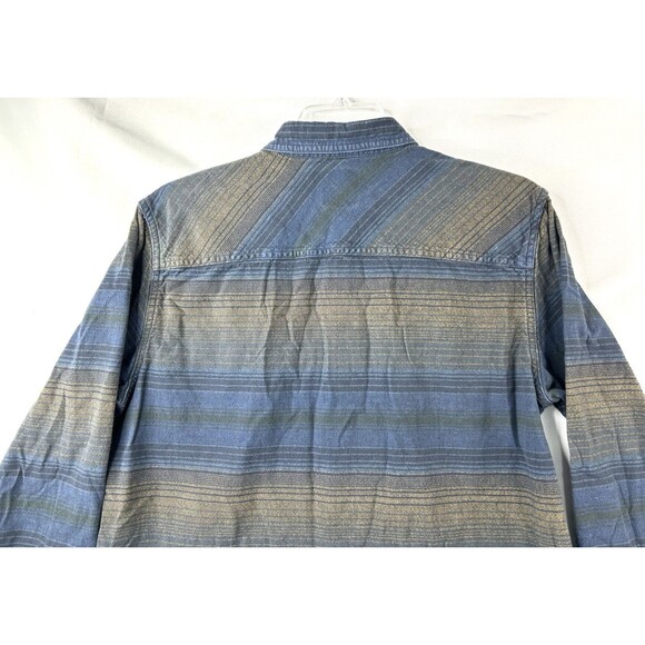Ascend Flannel Shirt Men's Large Southwest Striped Long Sleeve Hiking Camping - Picture 4 of 9